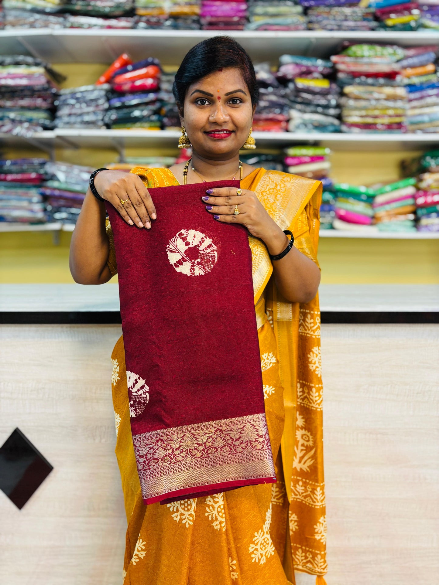 Mashmellow georgette 
Jacquard weavings