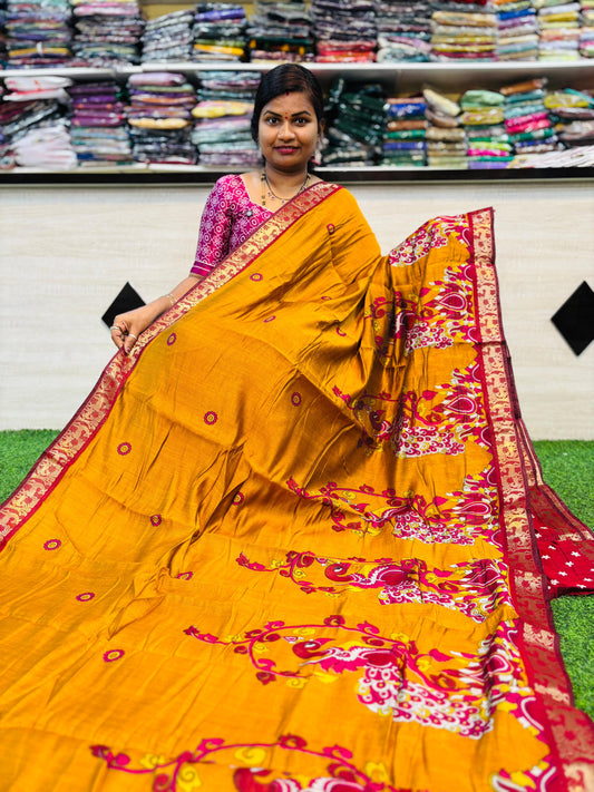 Haldi Premium Peacock Maheshwari