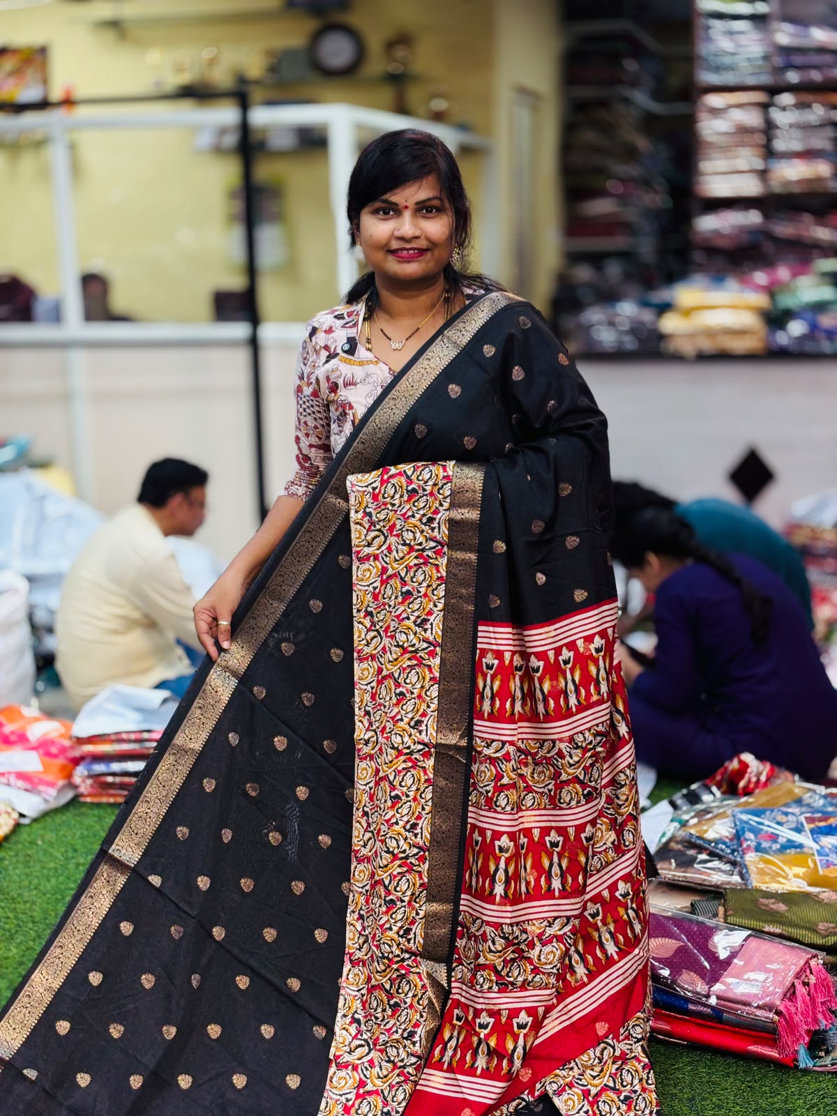 Kanchi Silk Sarees - Black