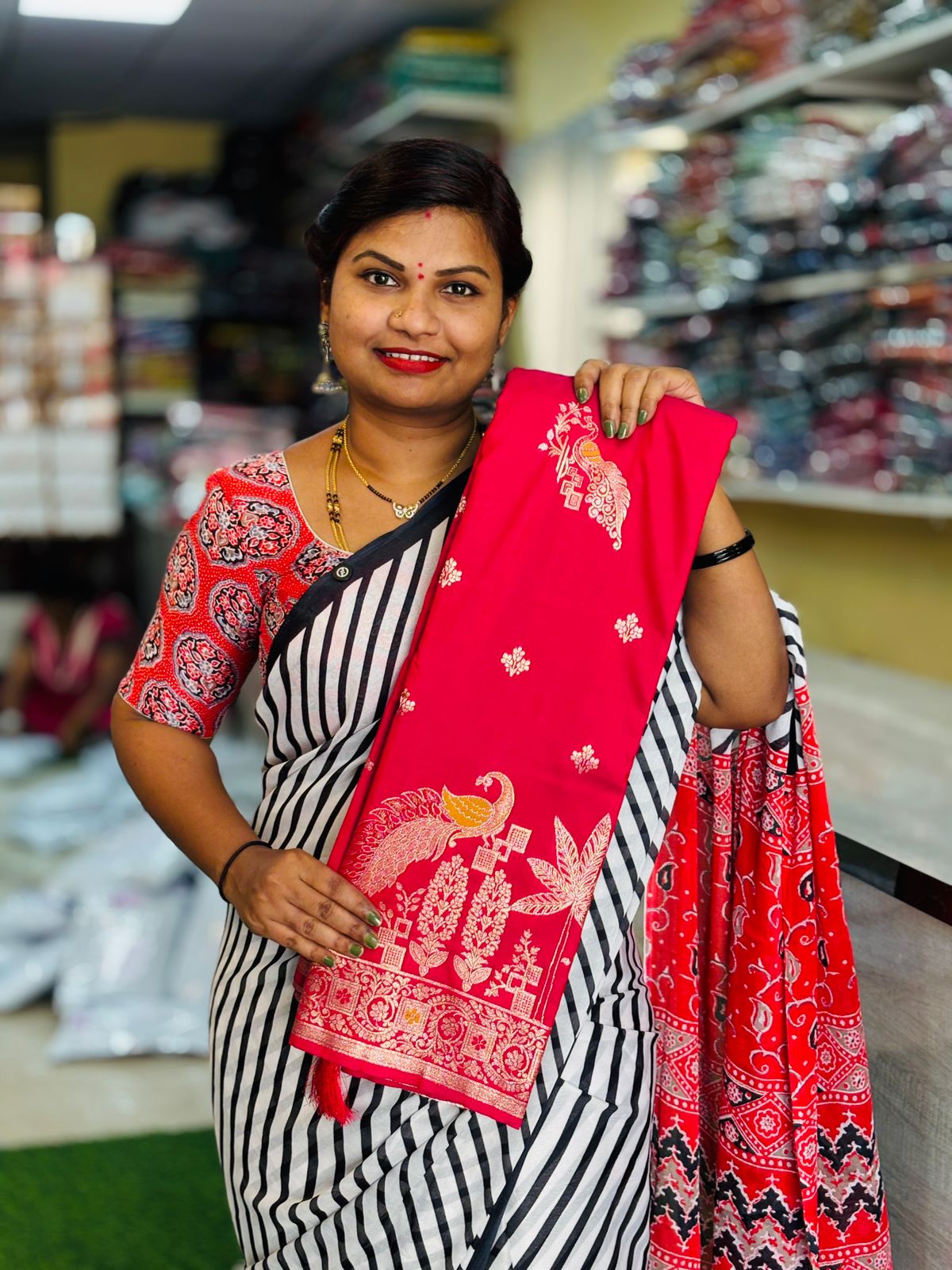 Meenakari Pattu Saree