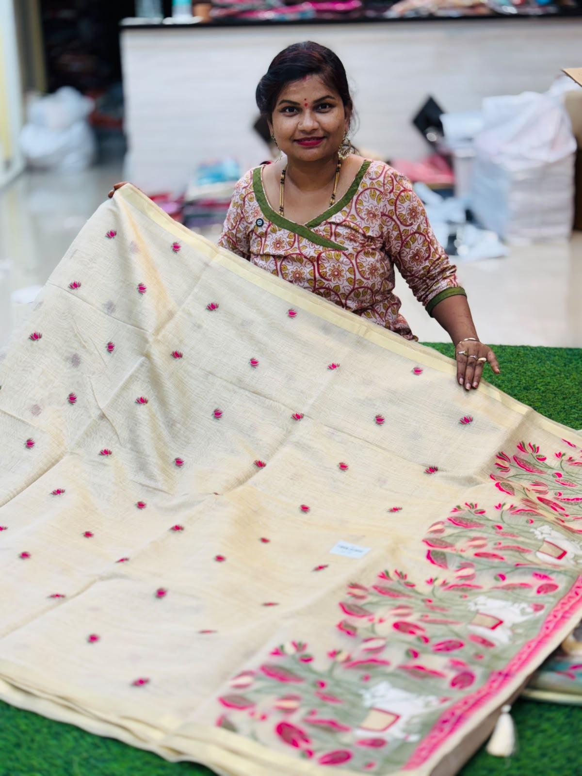 Handloom Lenin jamdani