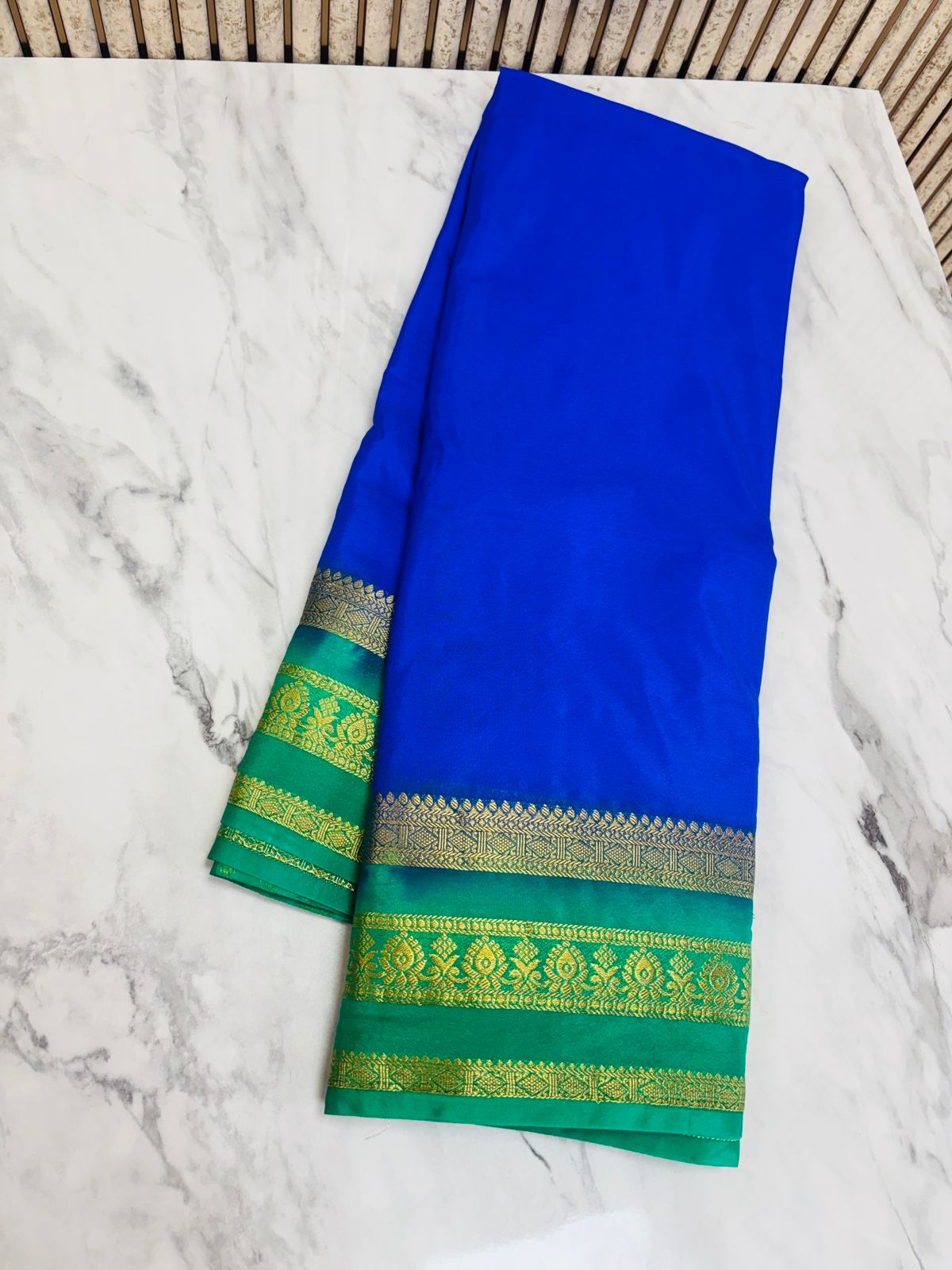 Semi Mysore Crepe Silk Sarees 10