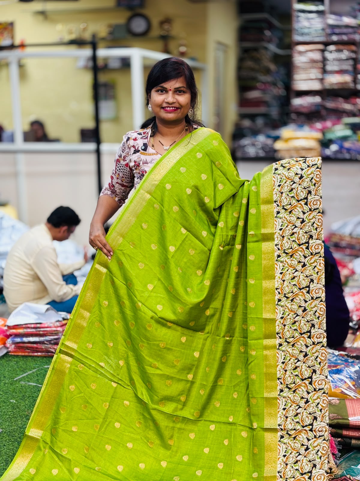 Kanchi Silk Sarees - Green