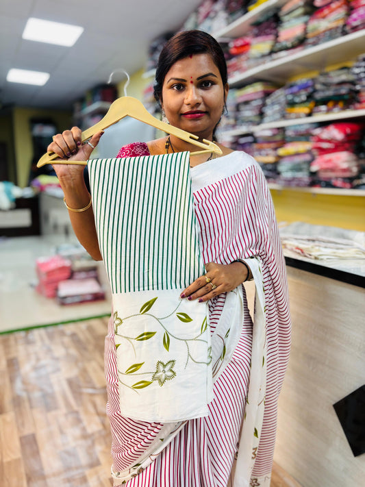 Green Tending Azrak Design with floweral borders