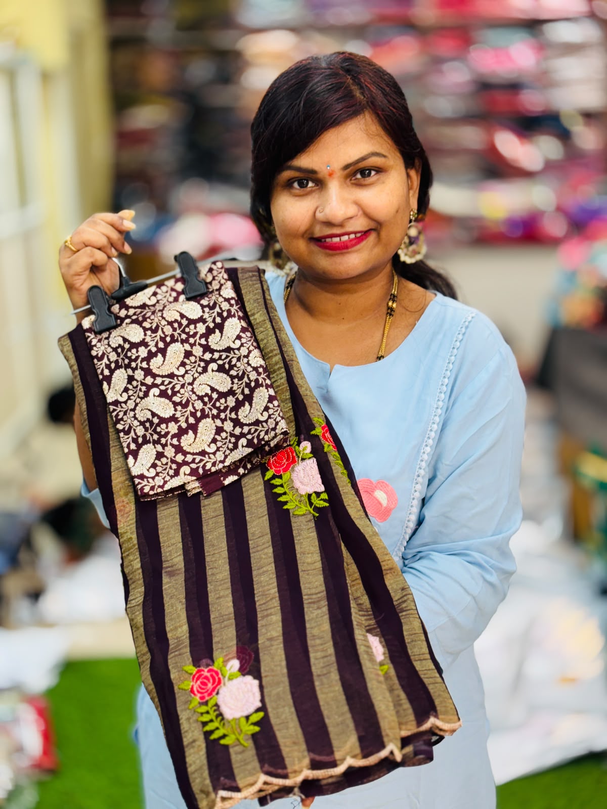 Moonga scribes sarees