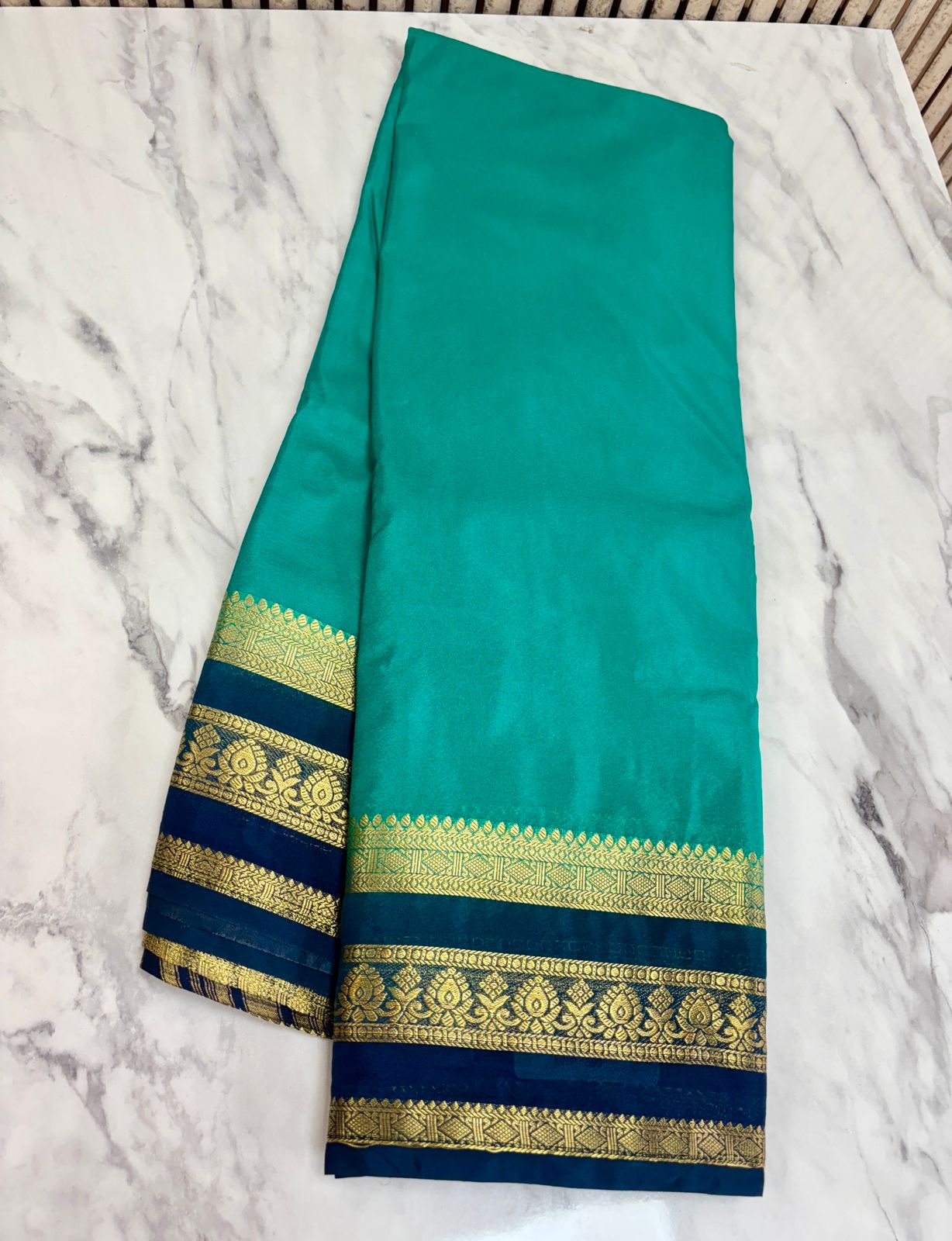 Semi Mysore Crepe Silk Sarees 13