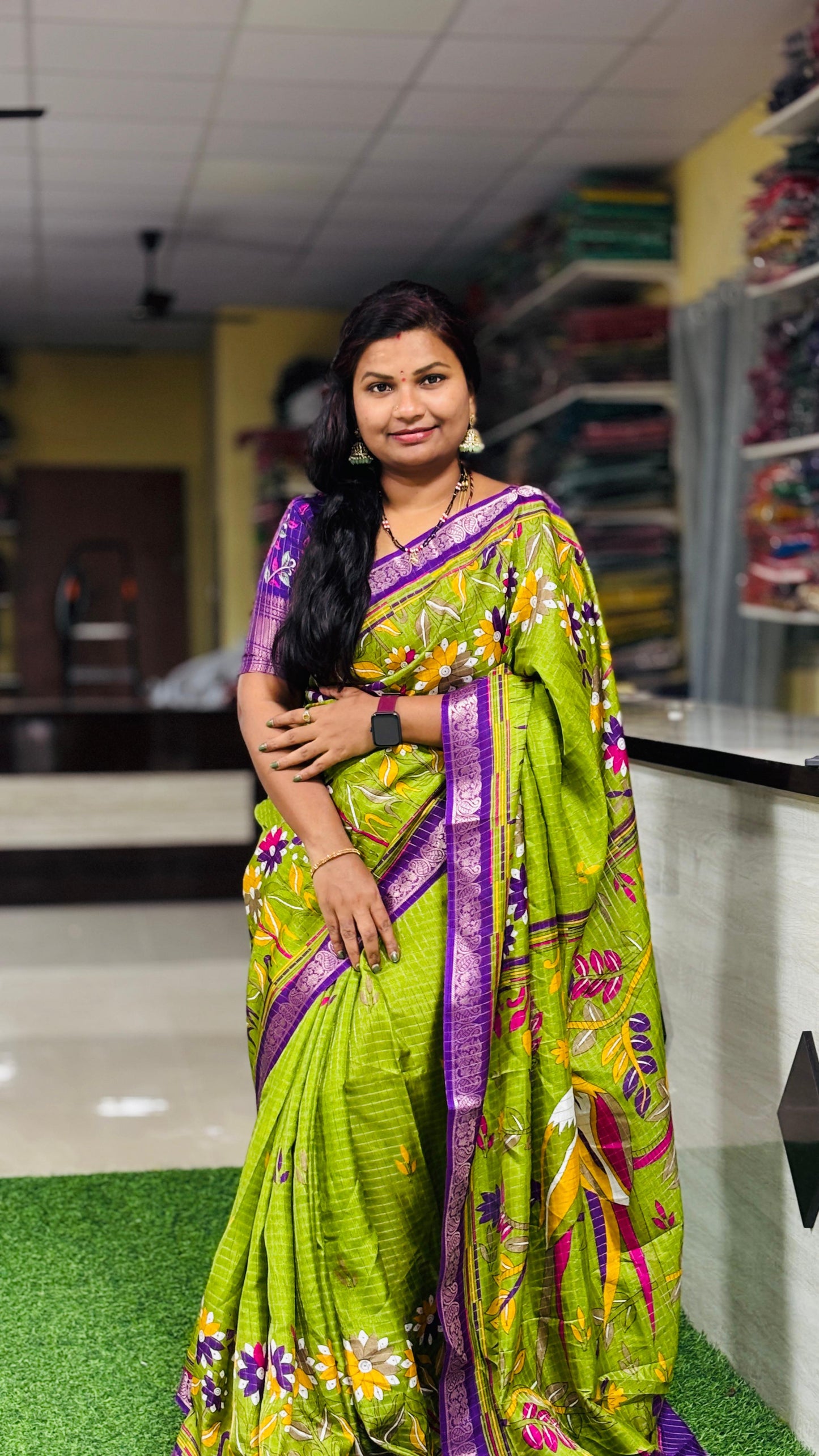 Venkatagiri silk with Kanchi borders