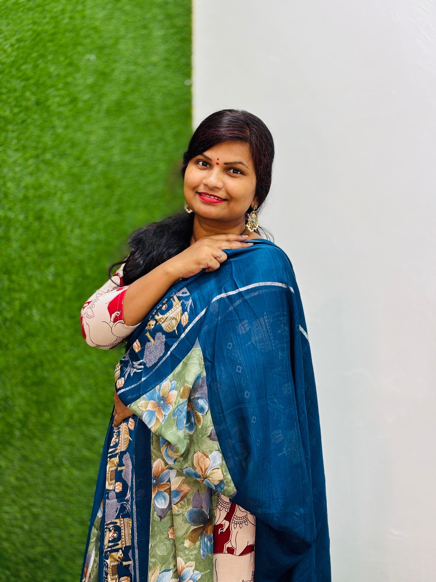 Crepe Chiffon Saree