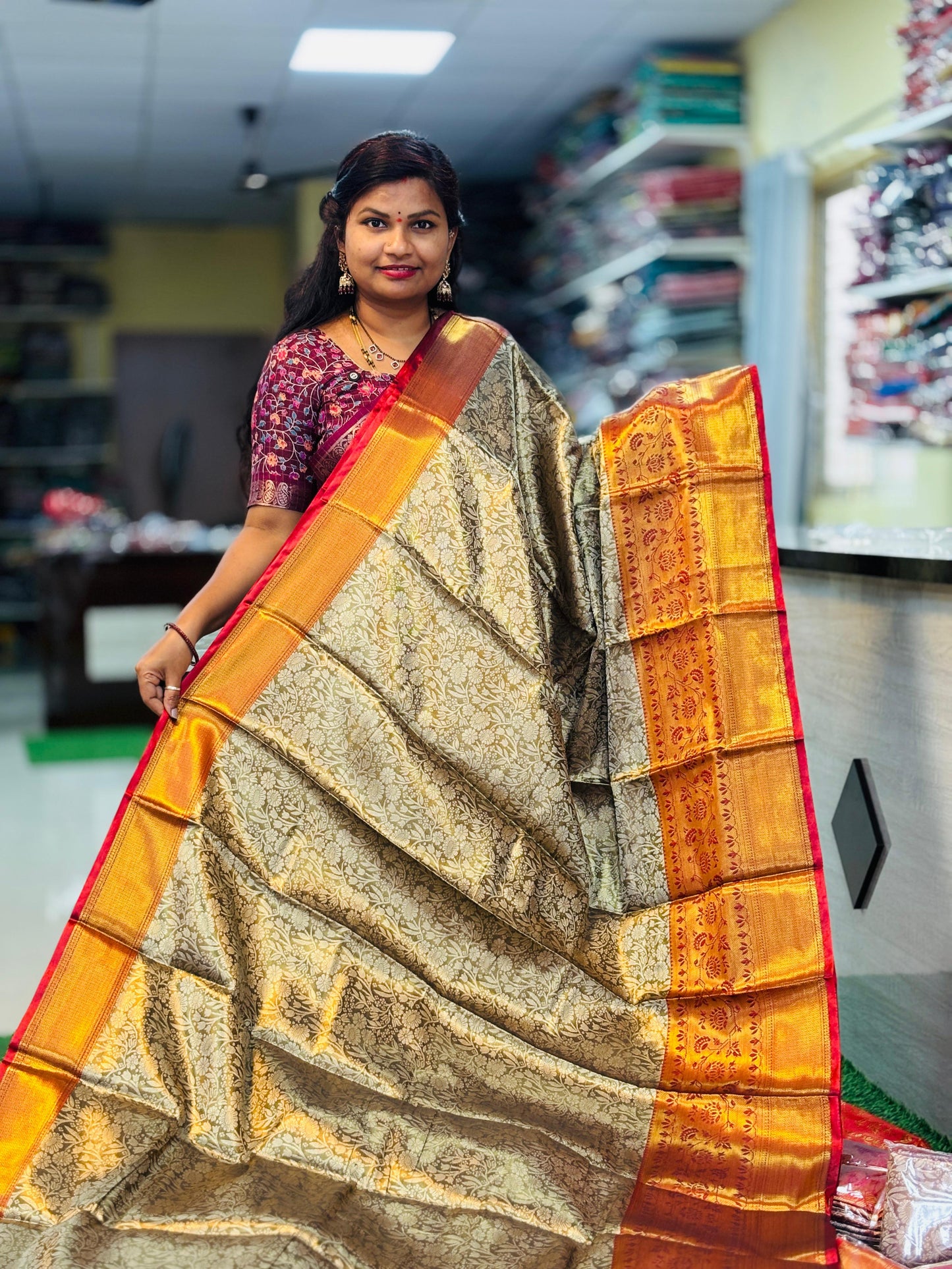 Semi Kanchi Pattu Sarees