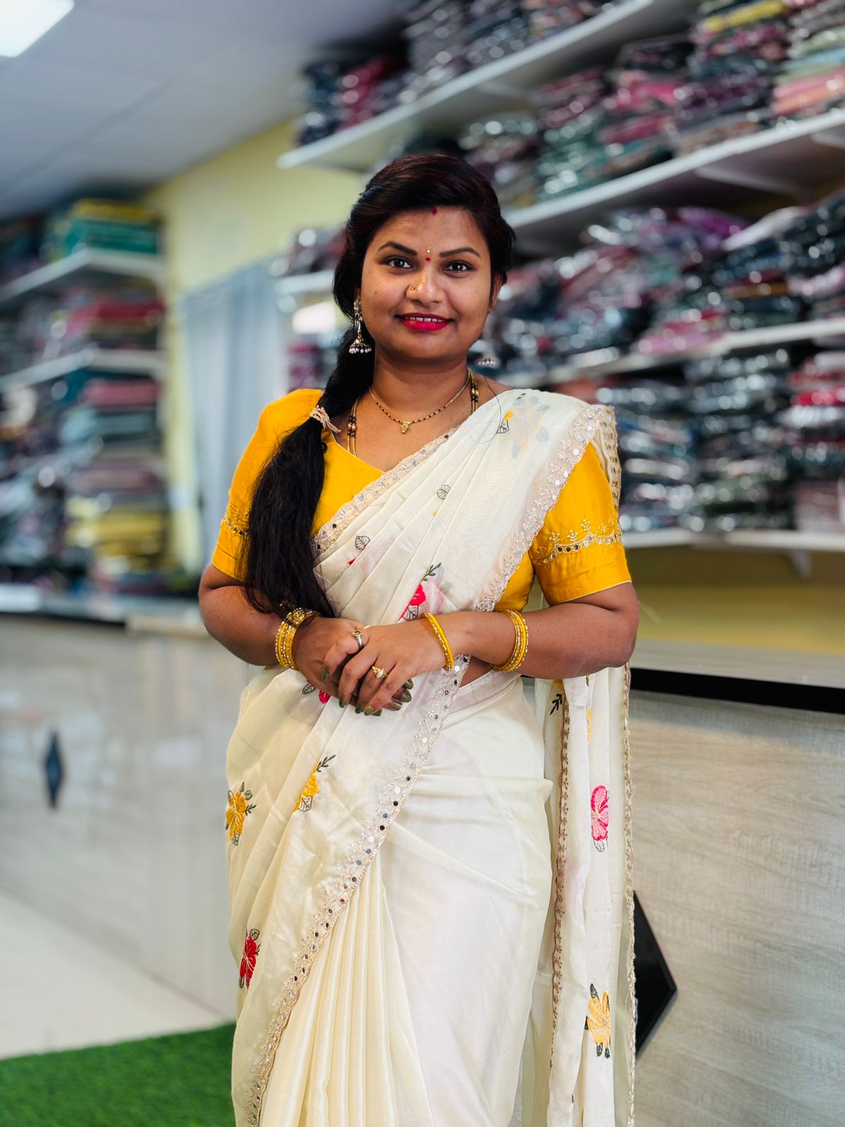 Georgette Mirror work