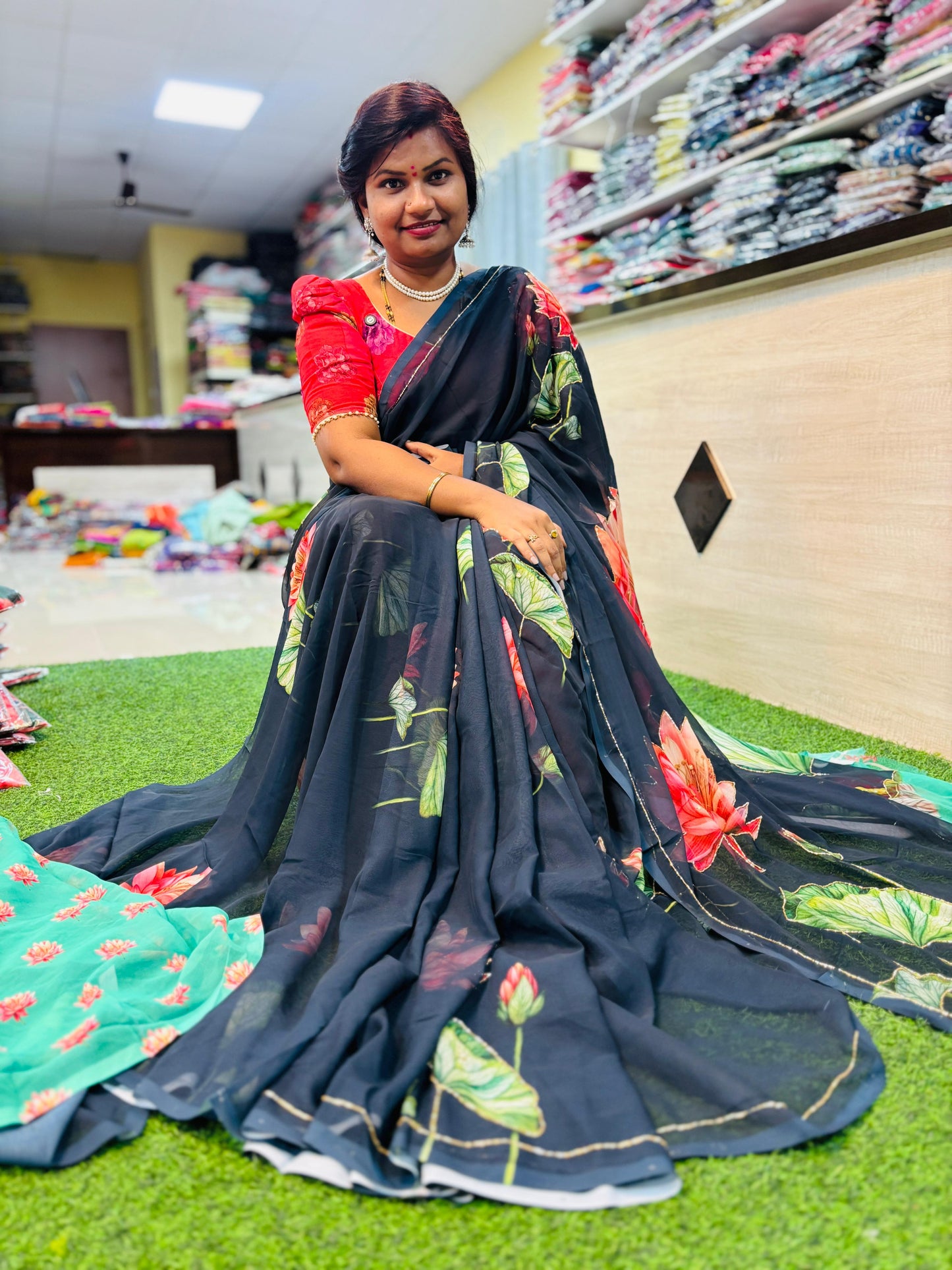 Tabby chiffon handwork