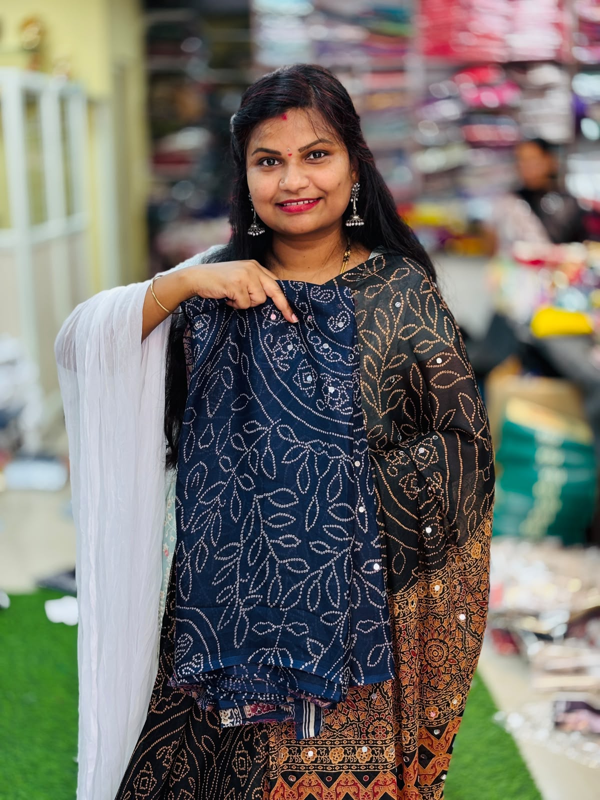 Azrak Chiffon Saree