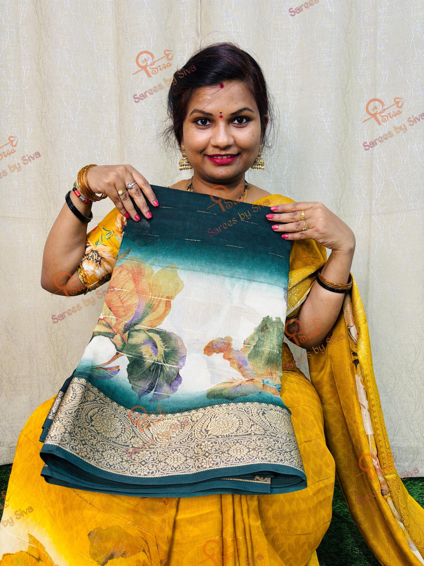 2D మాష్మెల్లో క్రేప్ సిల్క్