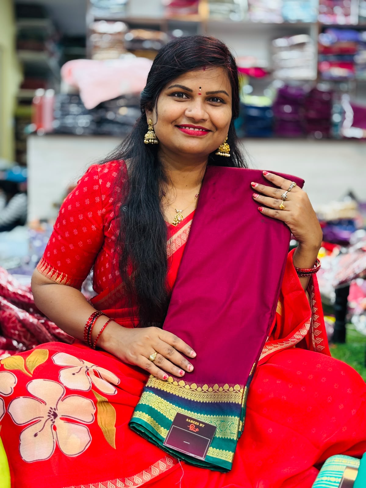 Semi Mysore crepe sarees
