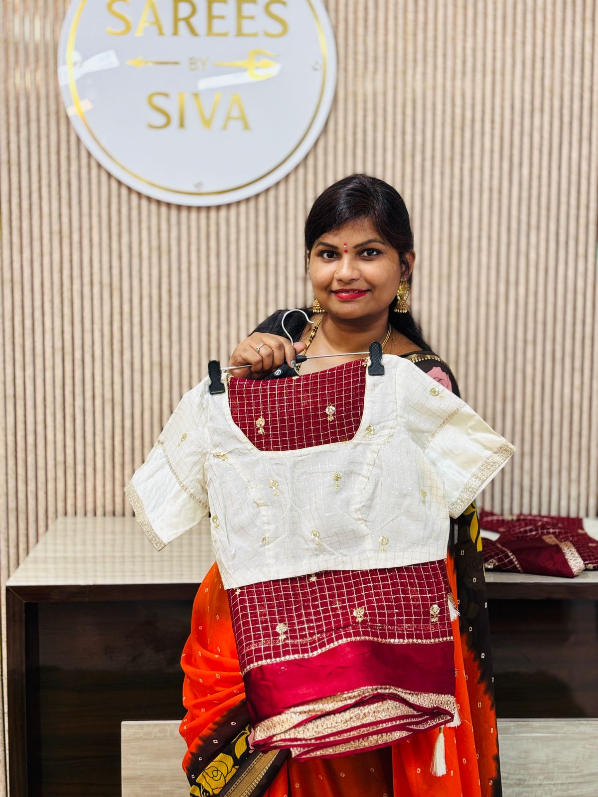 Viscouse Georgette With Satin Borders