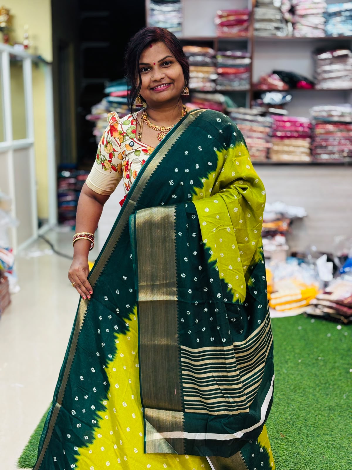 2D Bandini Silk saree
