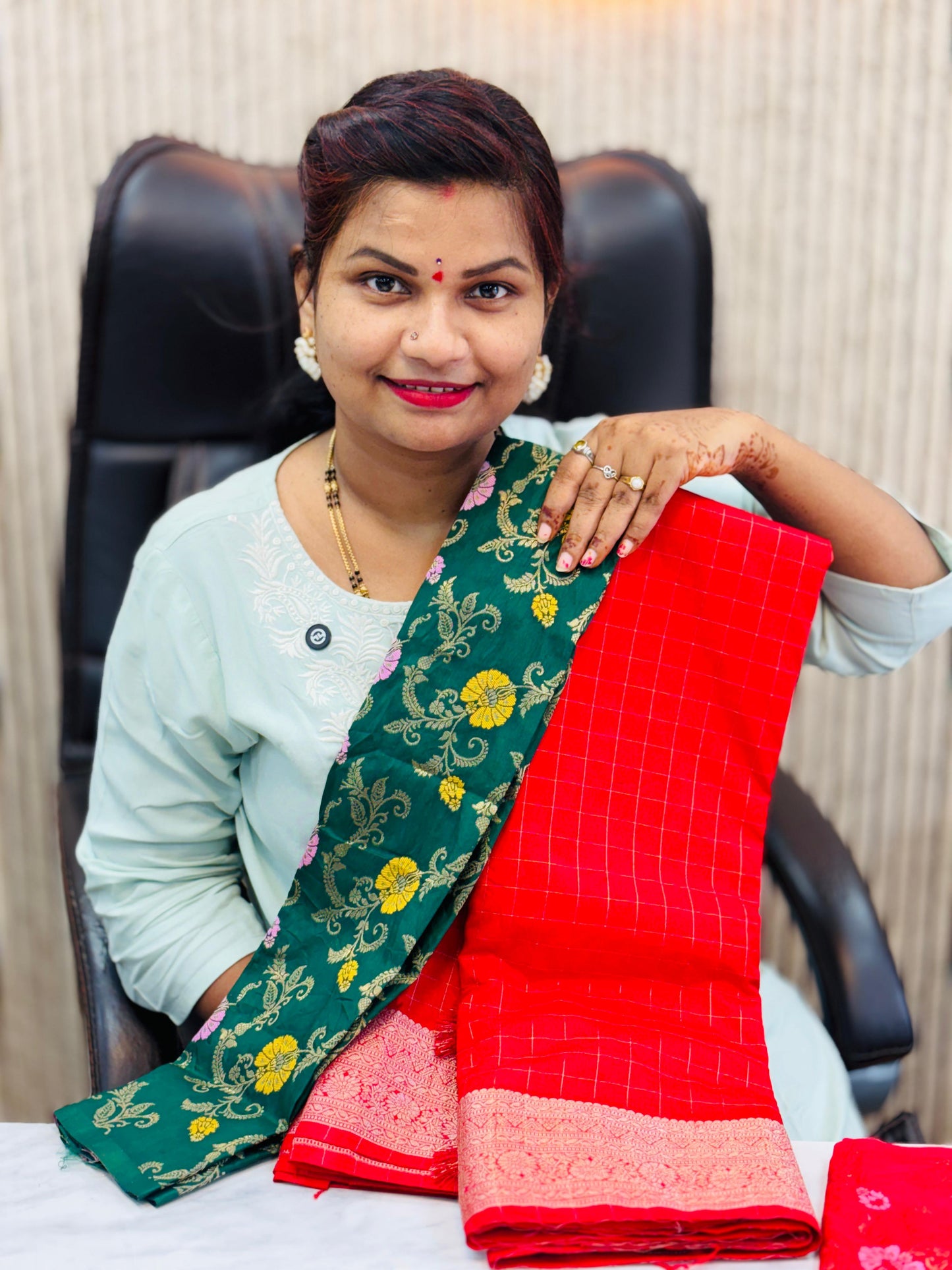 Banarasi Moonga Sarees