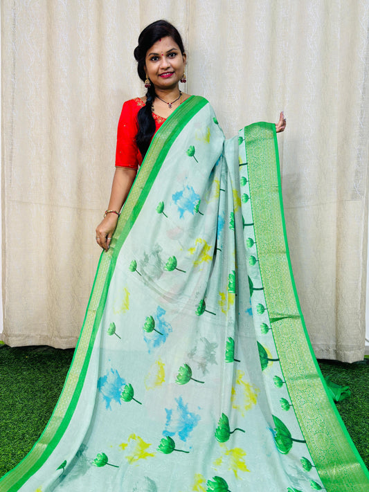 షిఫాన్ జార్జెట్స్ను కట్టి చాపండి