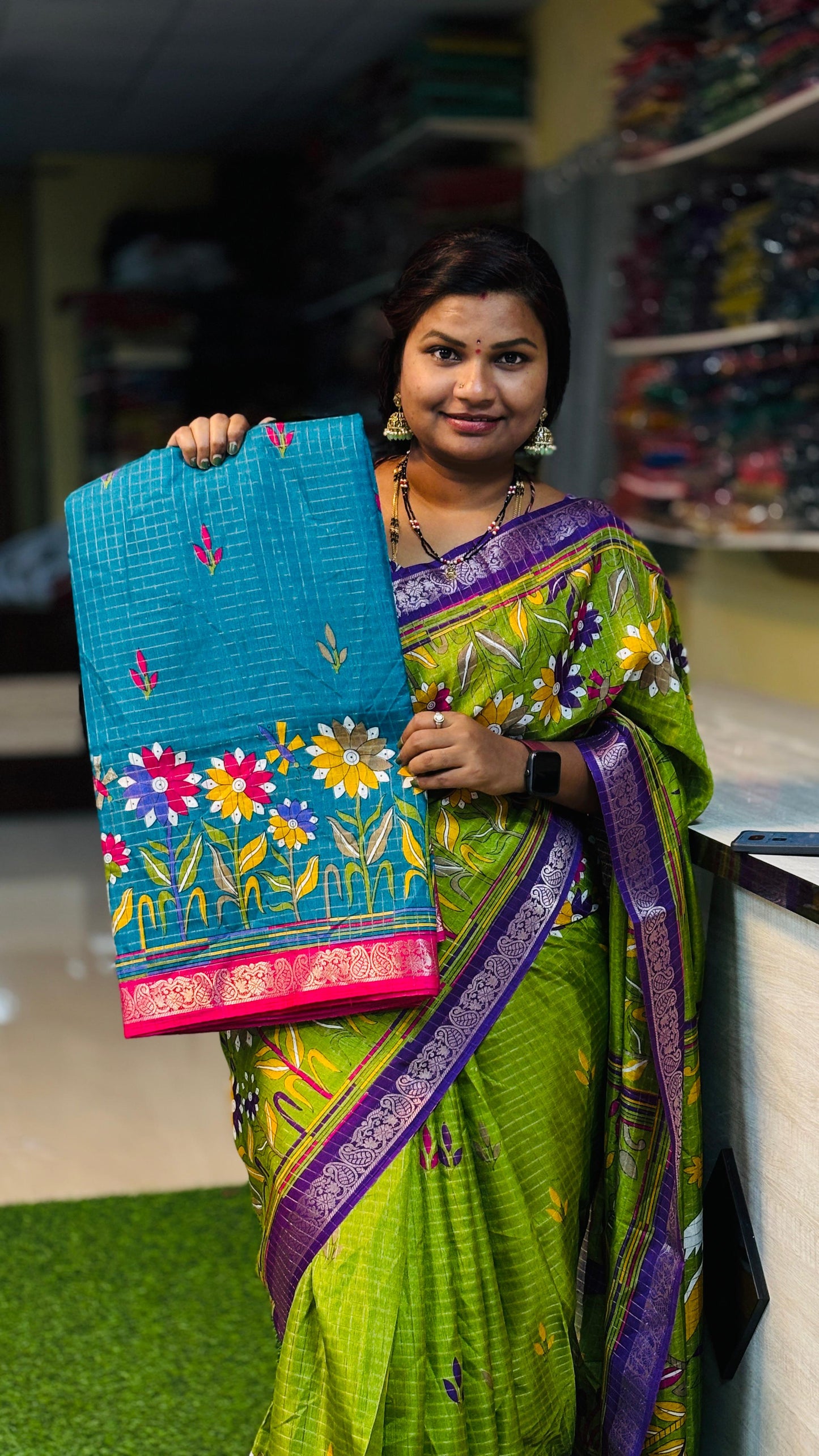 Venkatagiri silk with Kanchi borders