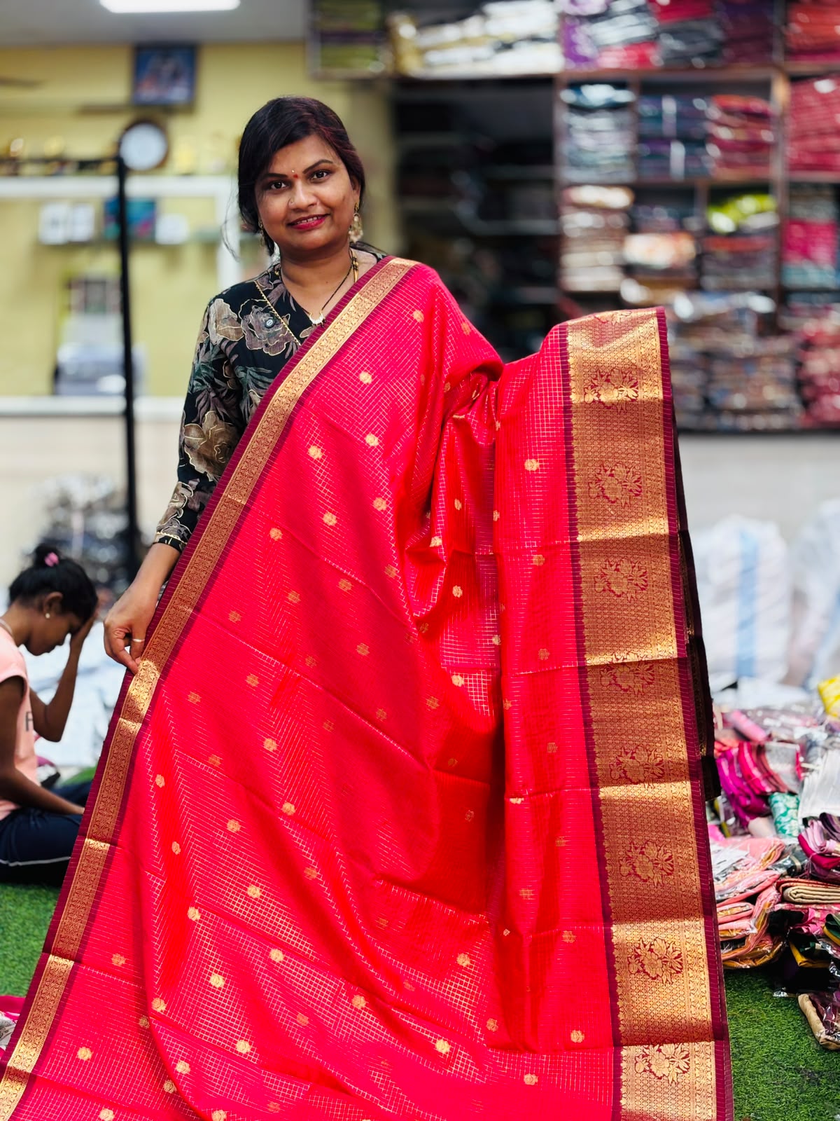 Vintage Semi Kanchi Mysore Crepe Sarees
