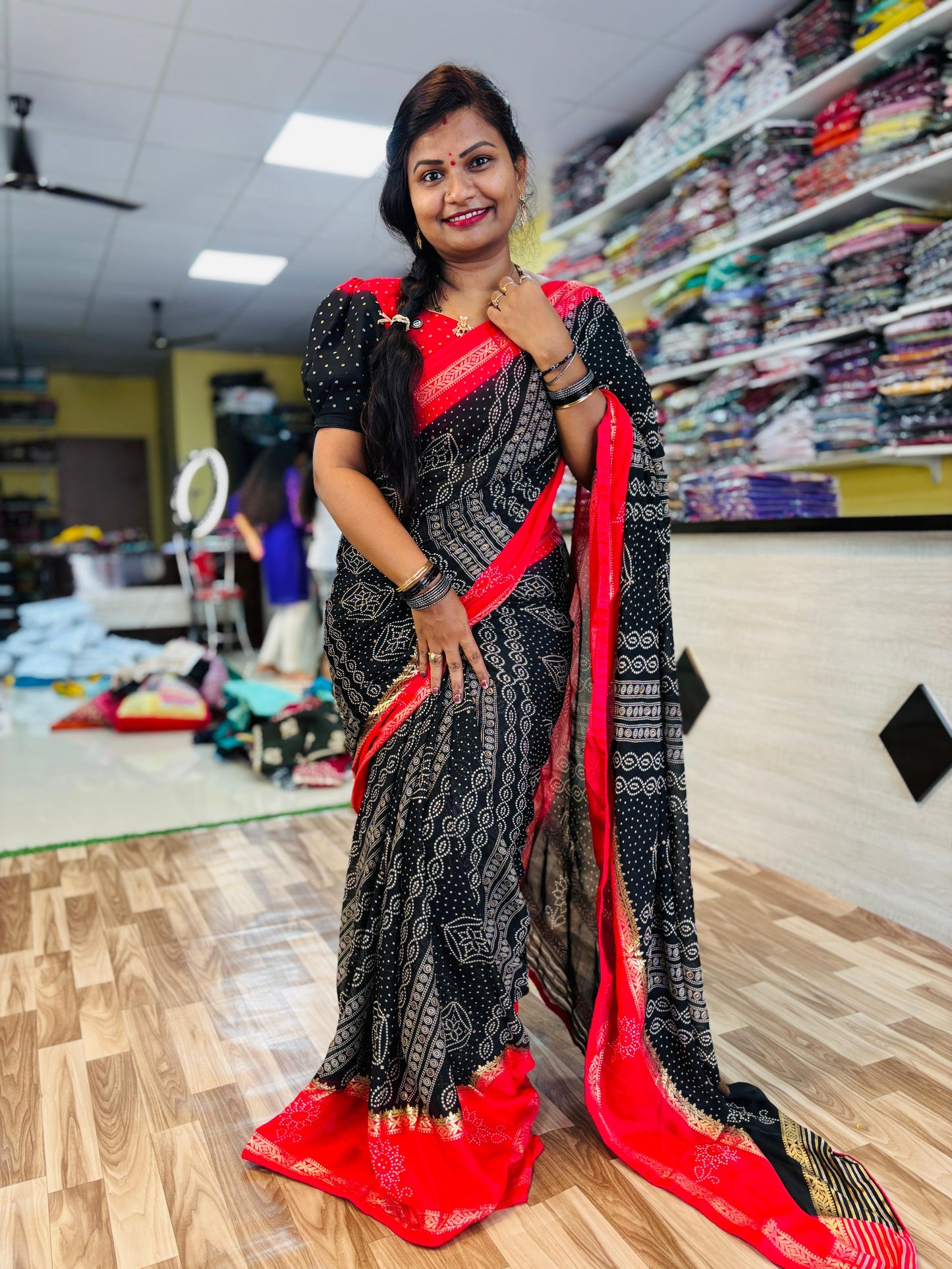 2D Georgette Bandini with piping