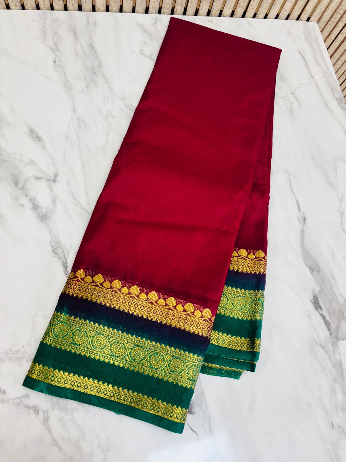 Semi Mysore Crepe Silk Sarees 22