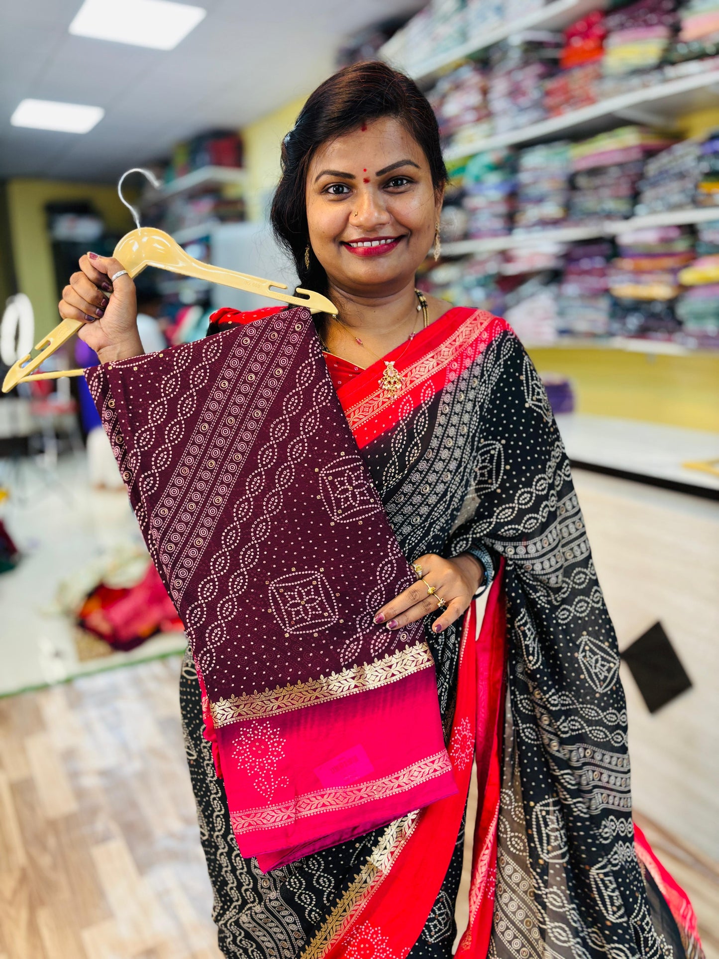 2D Georgette Bandini with piping