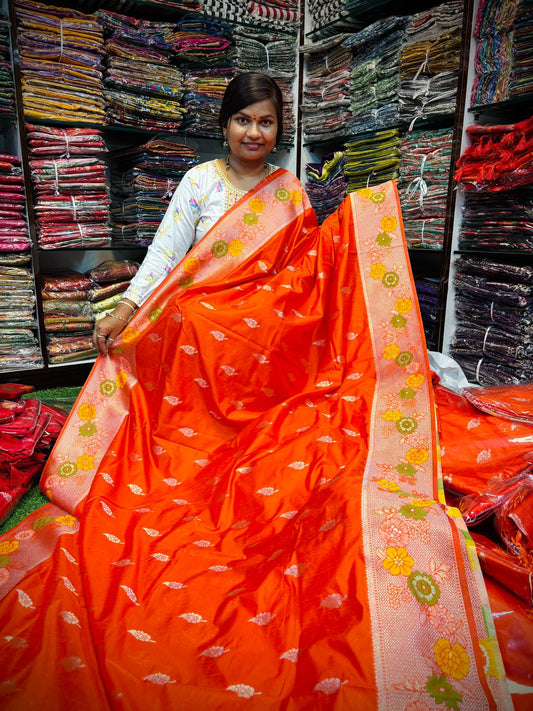 Banarasi pithani Meenakari Weavings