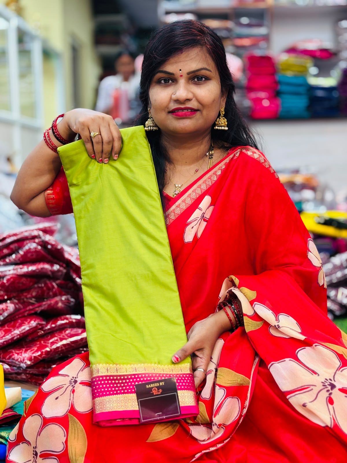 Semi Mysore crepe sarees