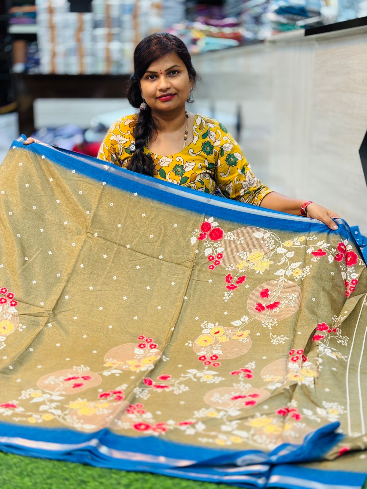 Mashroom Silk Saree