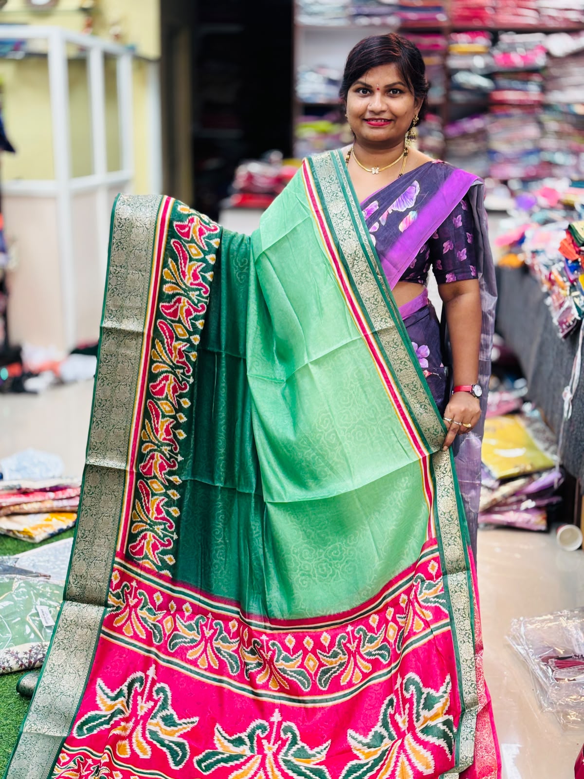 2d Brasso Pochampally Saree