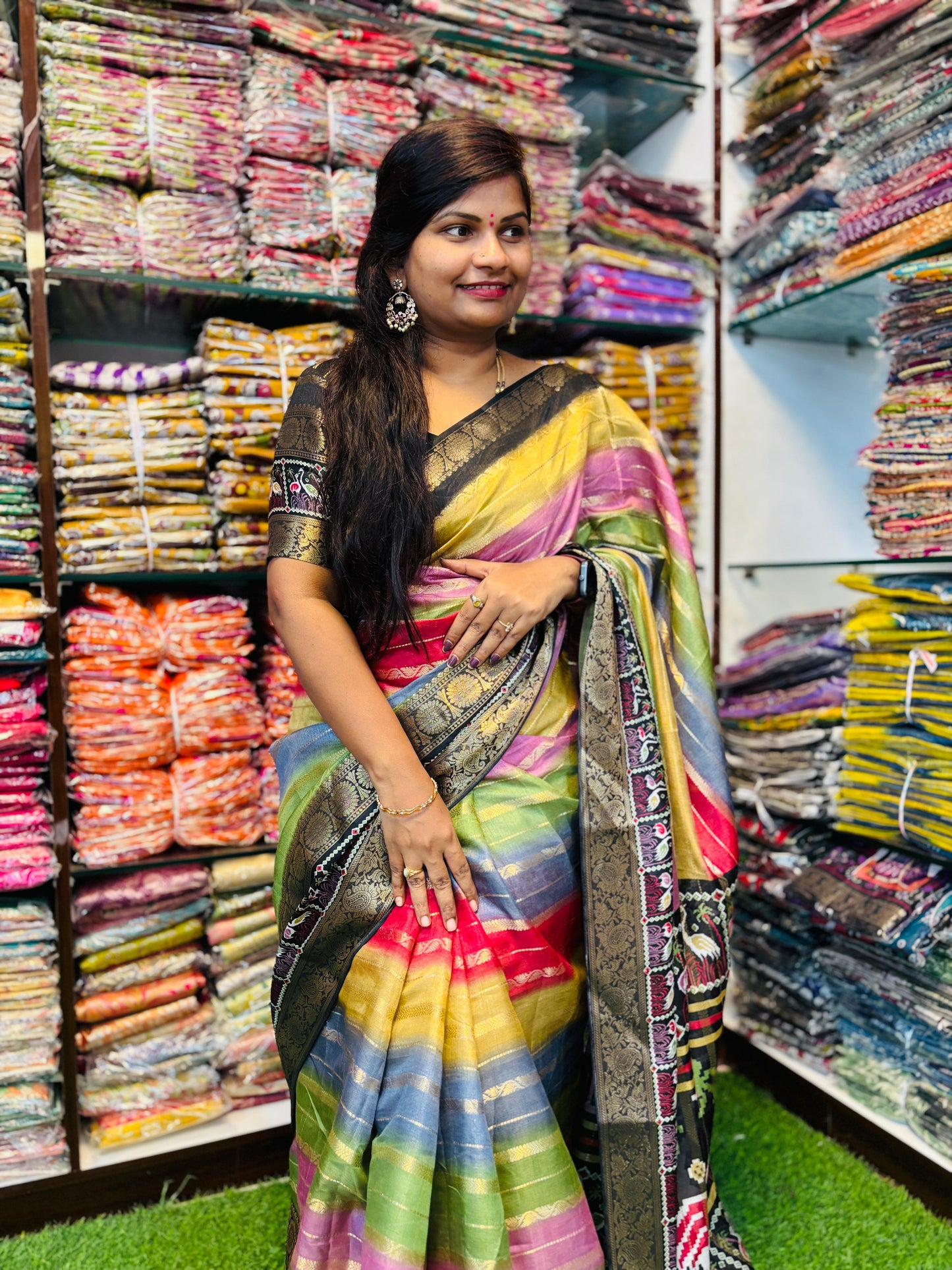 Multi Crape Silk