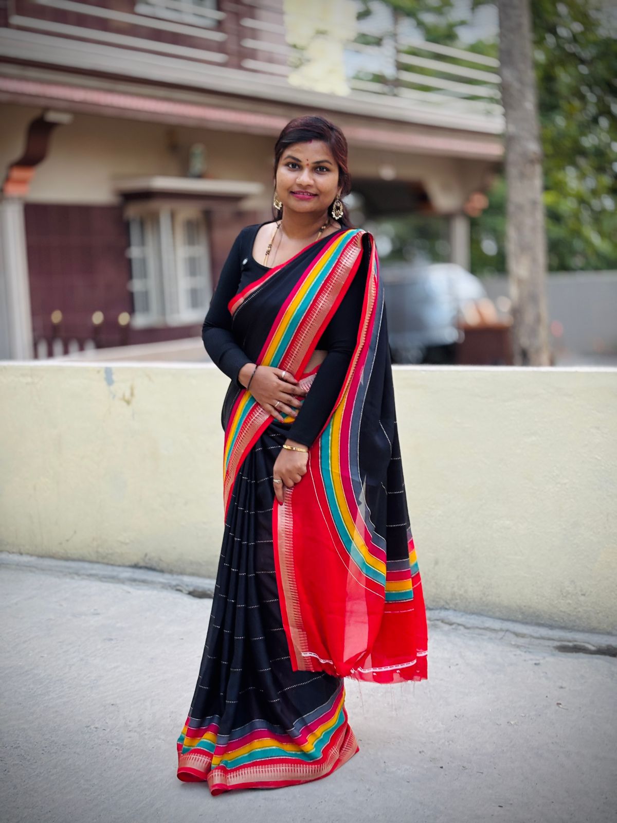 Rainbow chiffon georgettes
