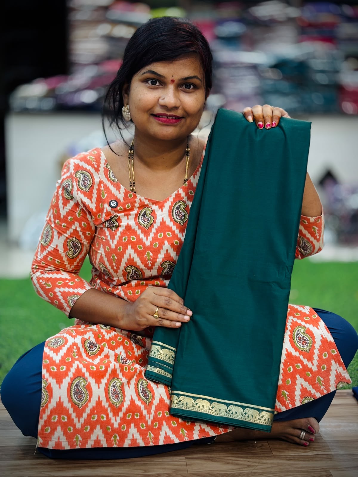 Elephant Semi Mysore crepe