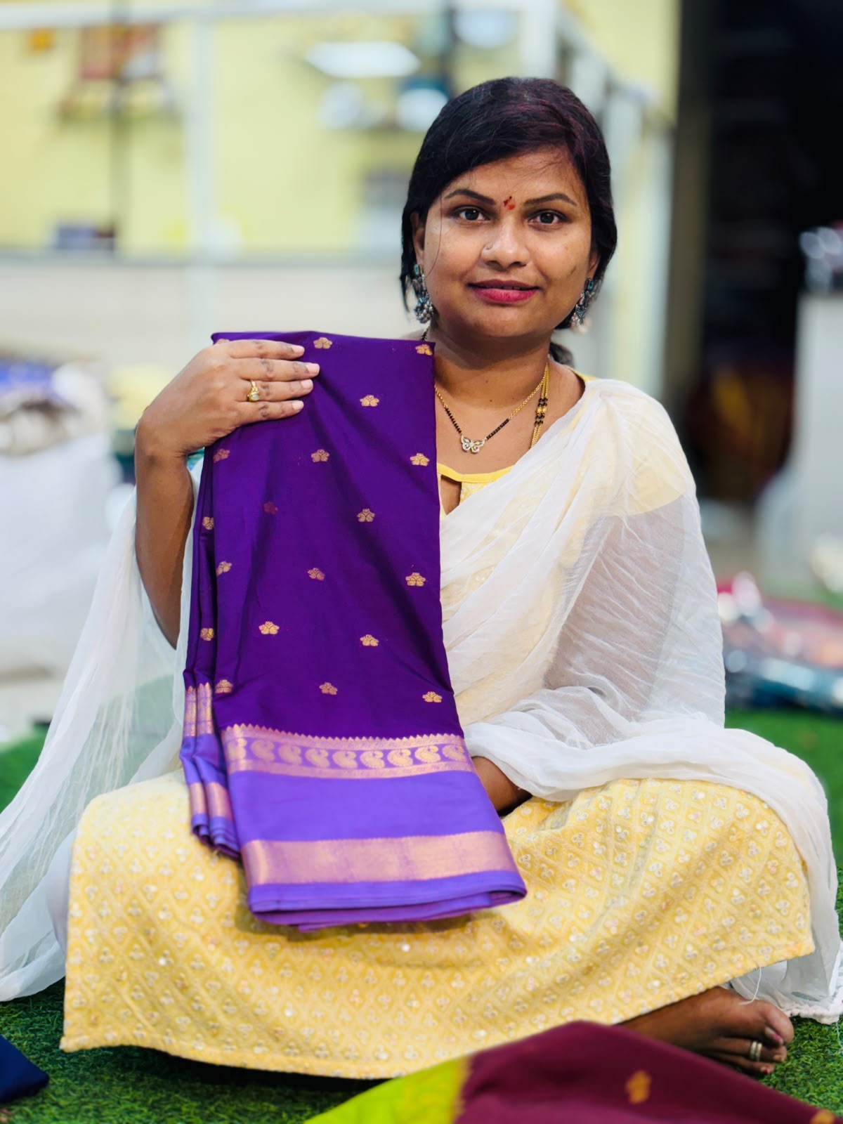 Mysore crepe Sarees