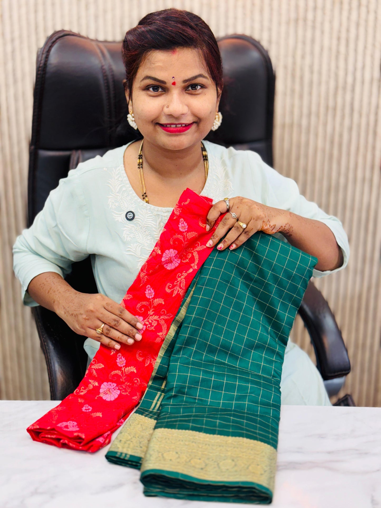 Banarasi Moonga Sarees