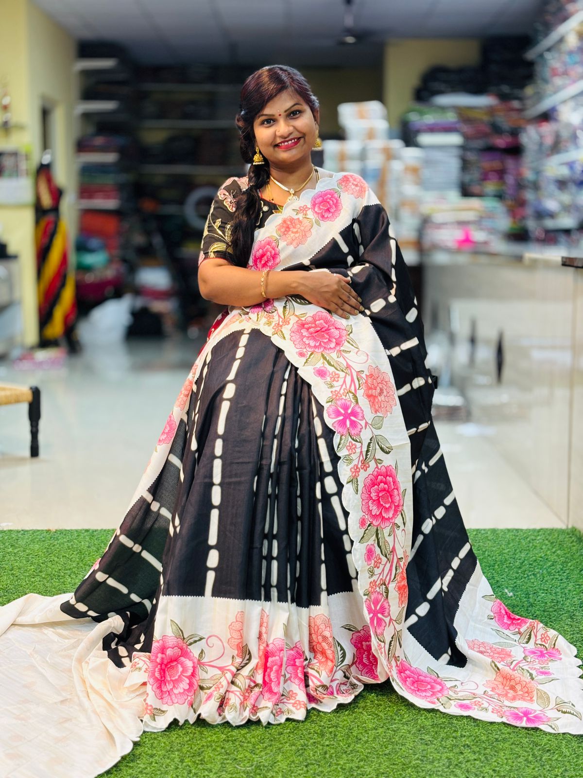 Semi Tusser Saree