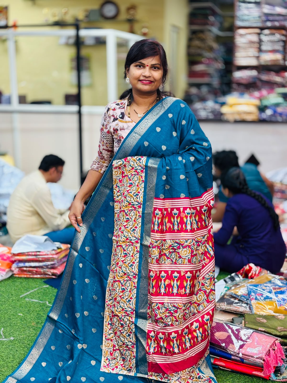 Kanchi Silk Sarees - Blue