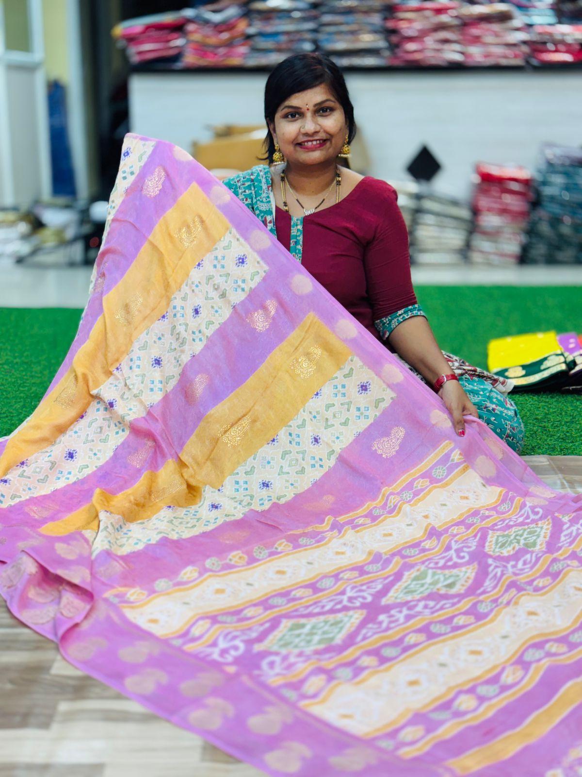 Pochampally Rangkots Sarees