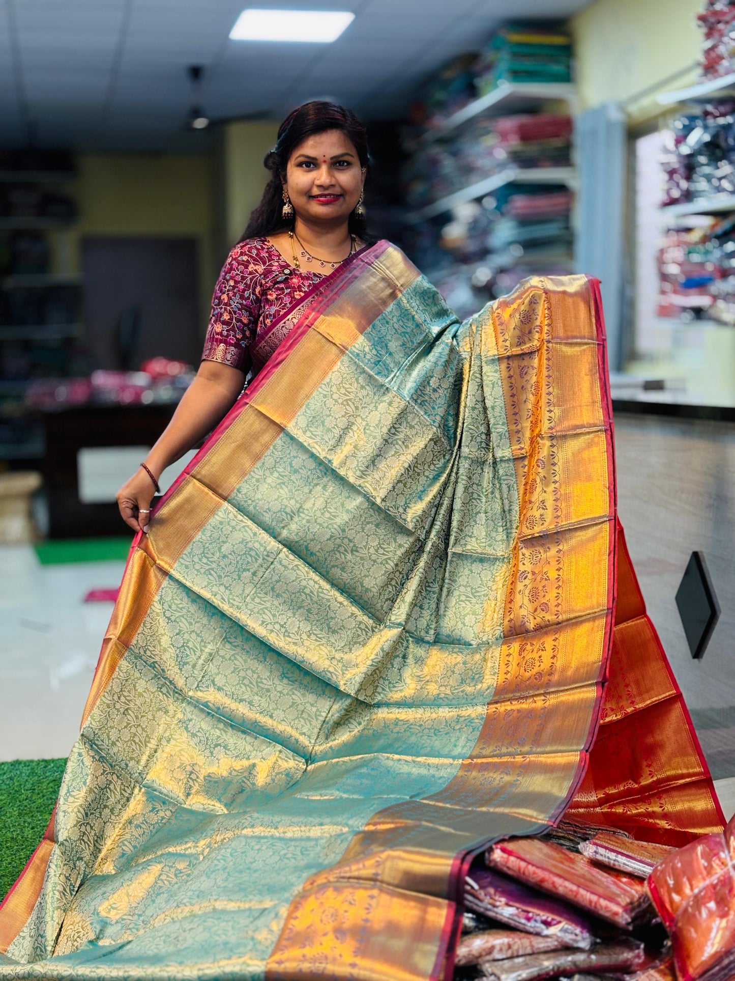 Semi Kanchi Pattu Sarees