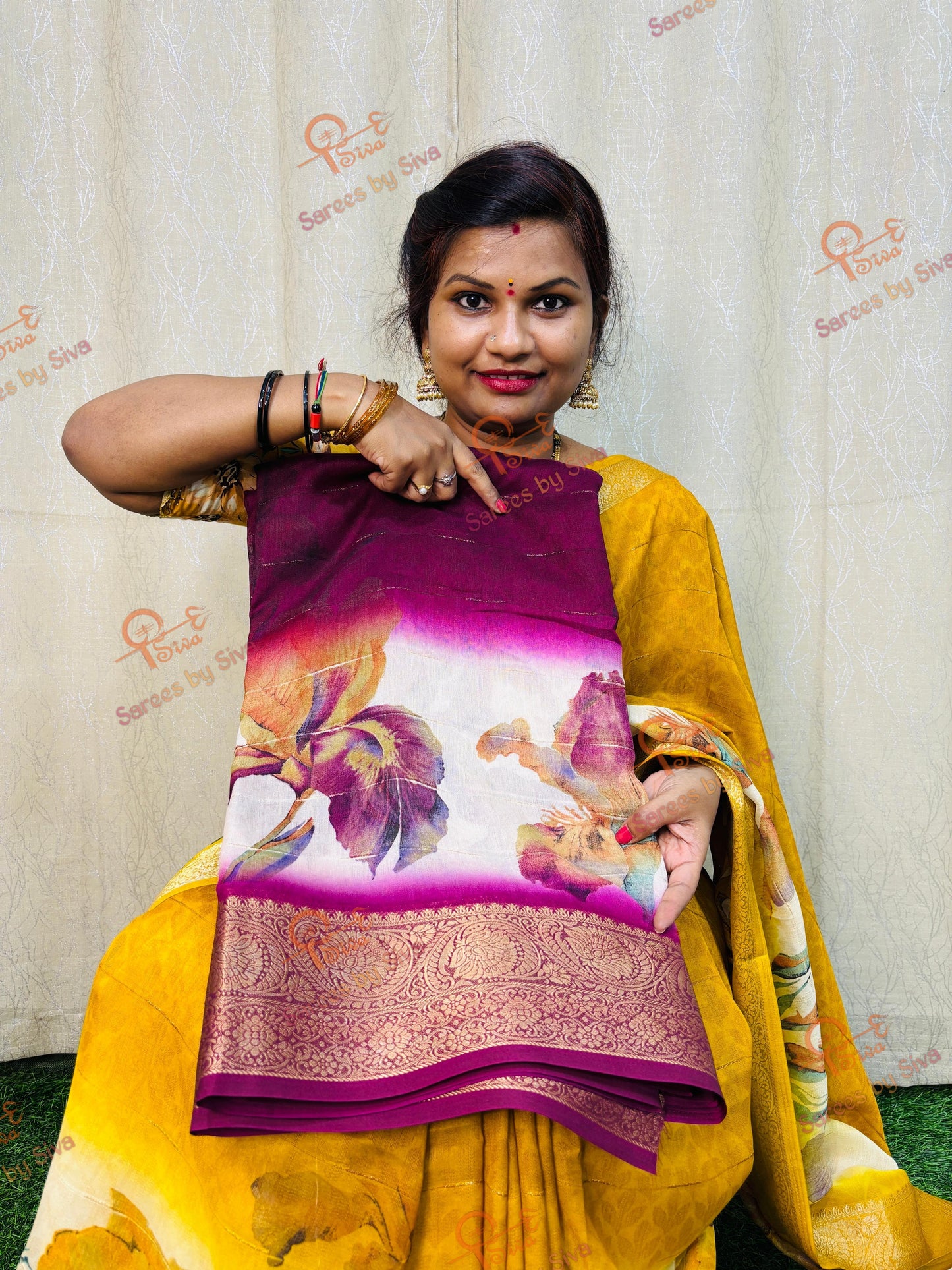 2D మాష్మెల్లో క్రేప్ సిల్క్