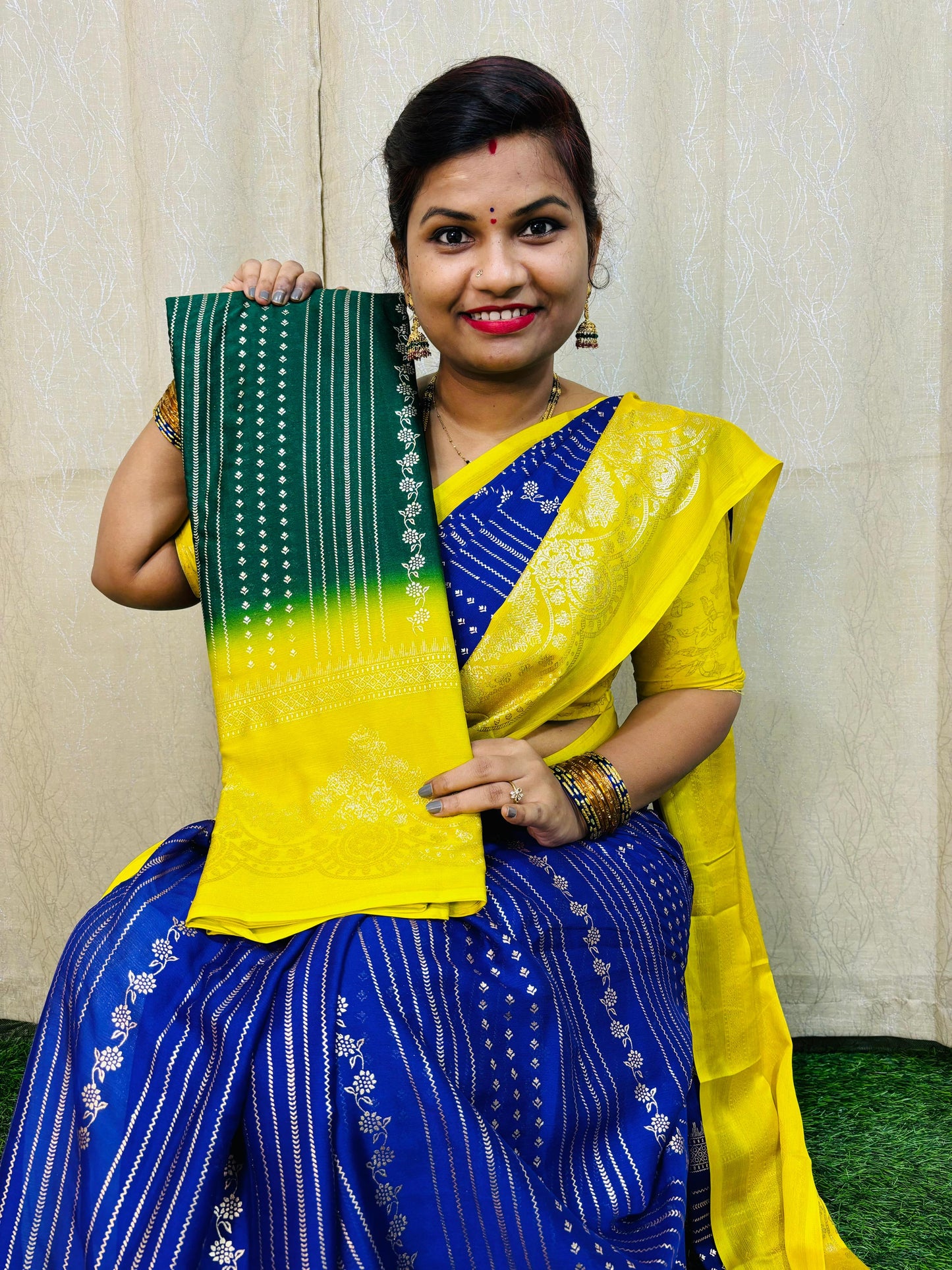 మైకా ప్రింటెడ్ షిఫాన్