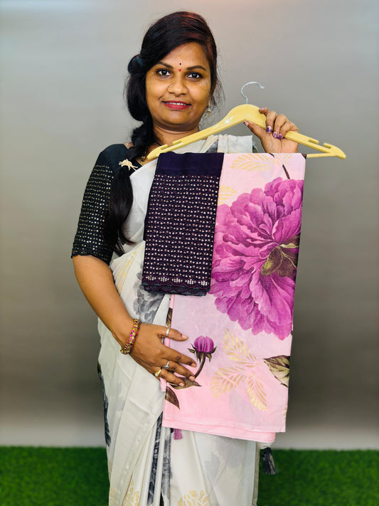 Designer Concept Floweral Digital Sarees