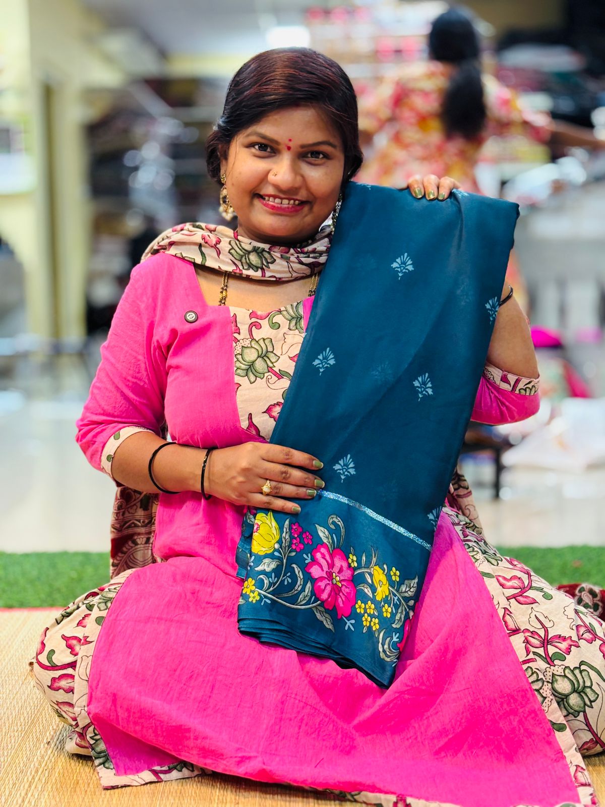 Georgette floweral borders