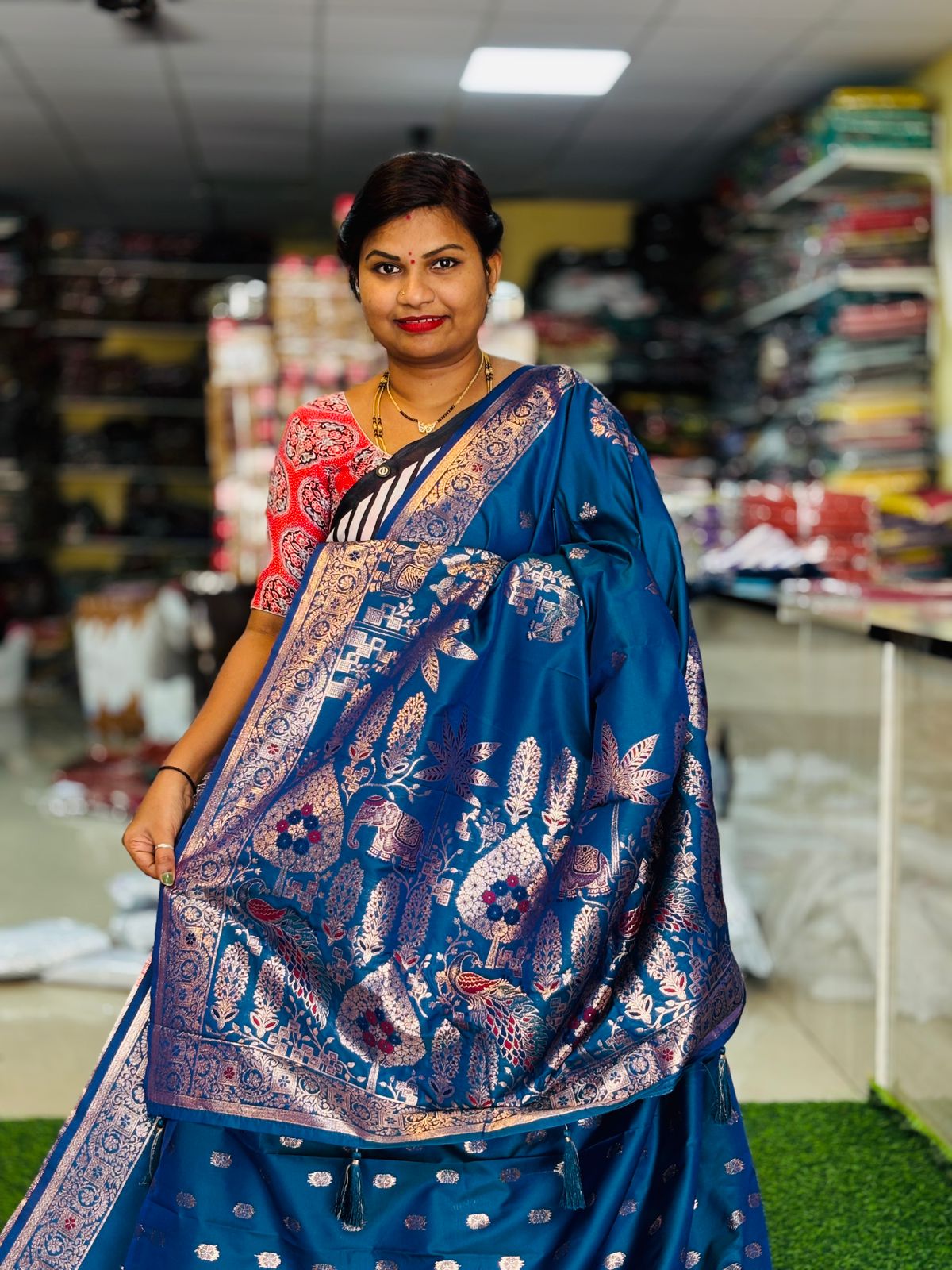 Meenakari Pattu Saree
