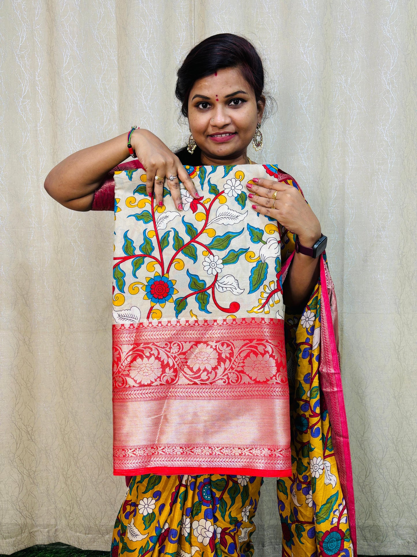 కలంకారి క్రేప్ సిల్క్