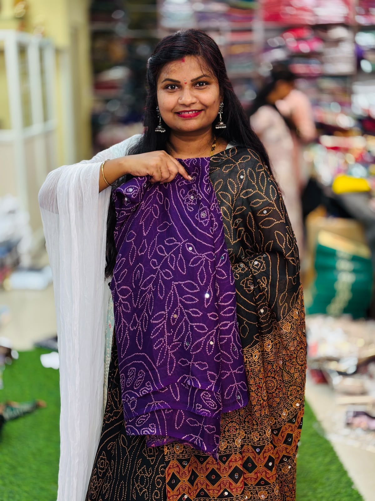 Azrak Chiffon Saree