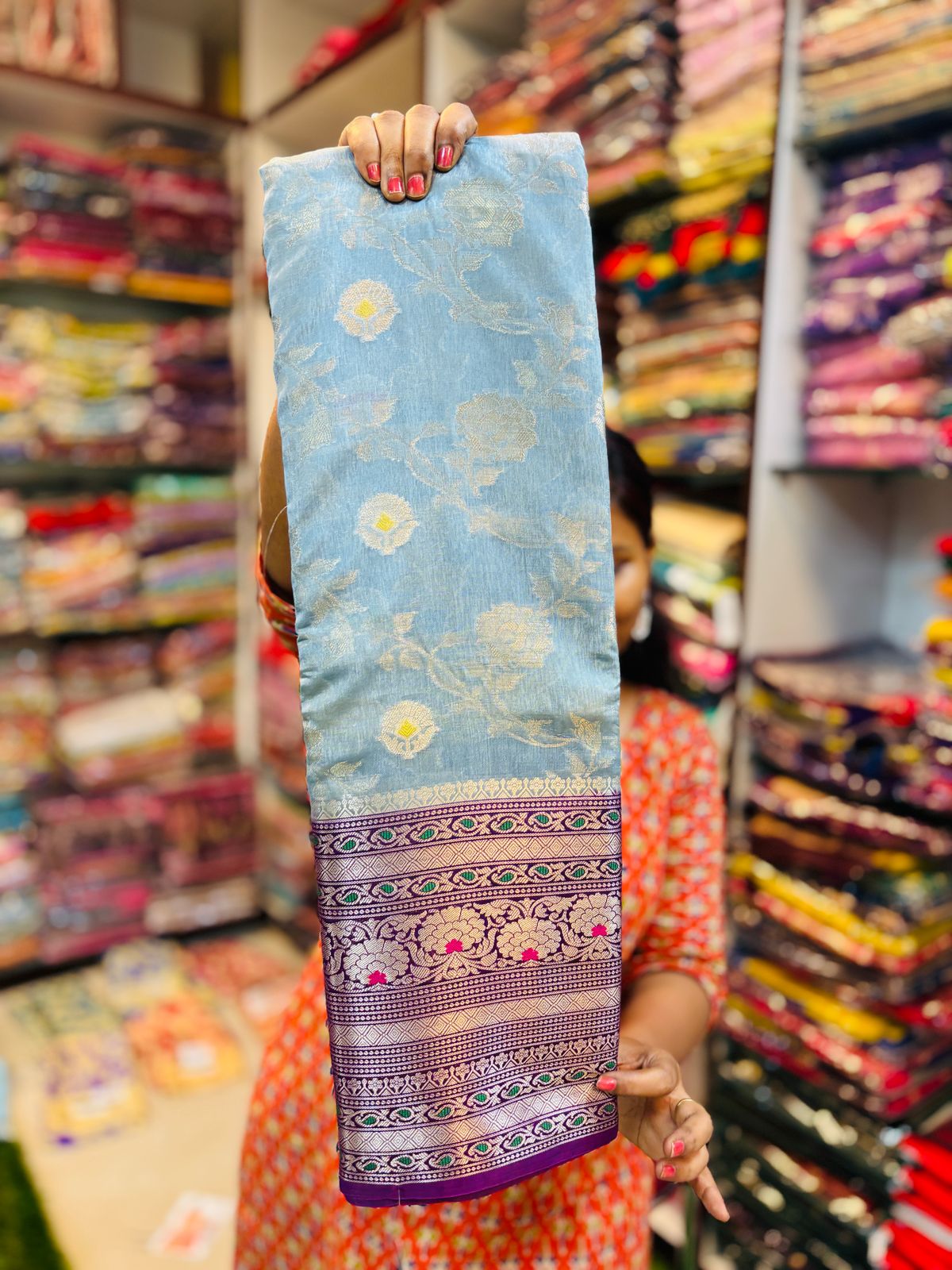 Gadwal Pattu weaving saree