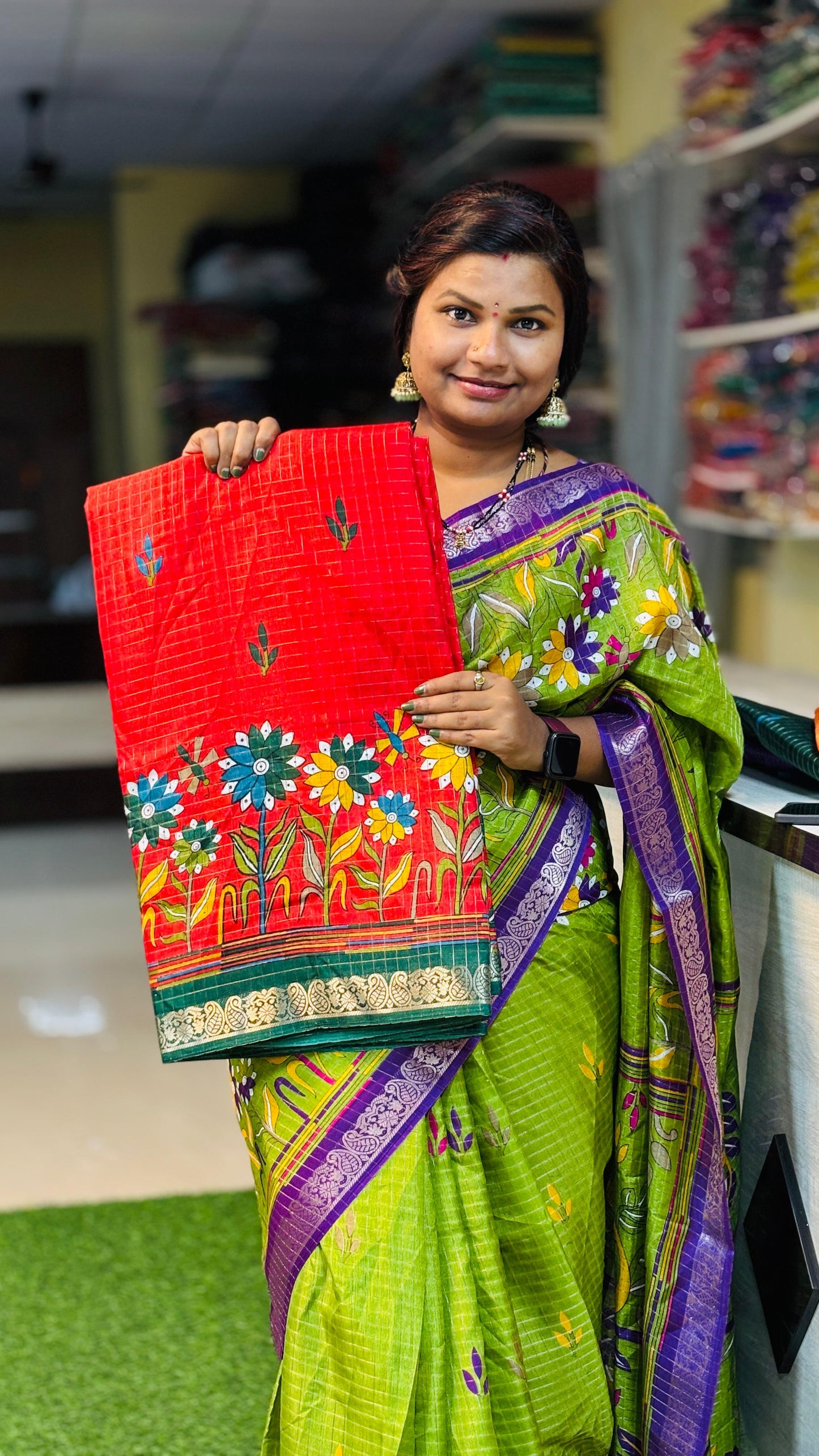 Venkatagiri silk with Kanchi borders