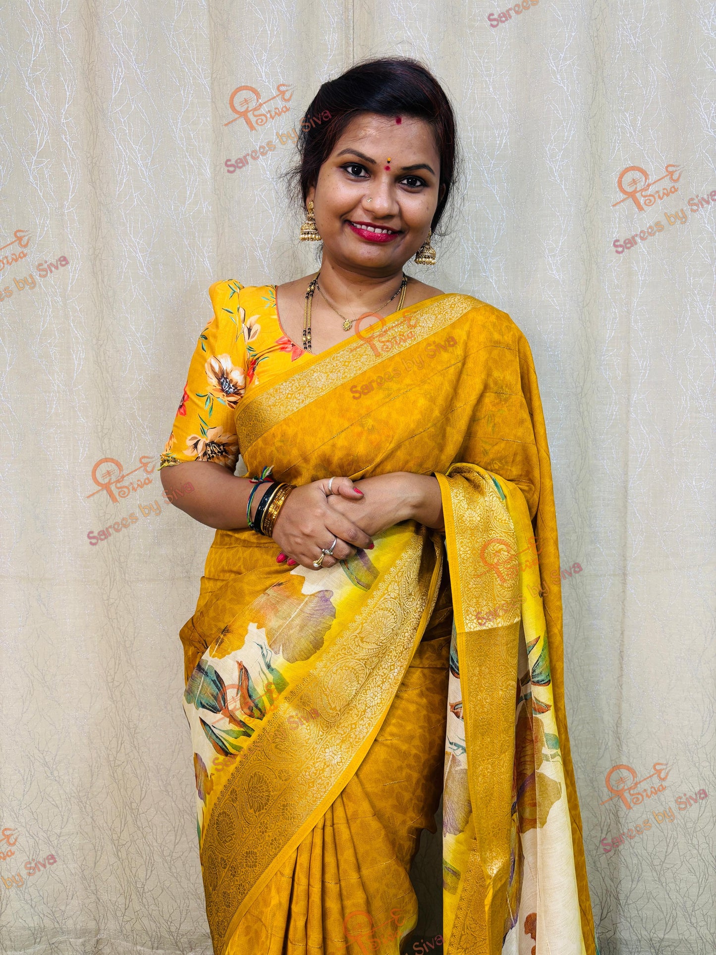 2D మాష్మెల్లో క్రేప్ సిల్క్